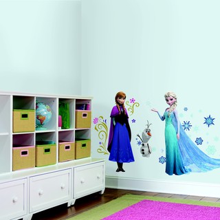 Disney Frozen Elsa  with Glitter Stiker  Dinding  Raksasa 