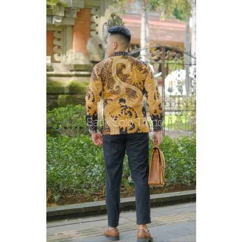 MOTIF 131 ( FULL FURING )KEMEJA/BAJU BATIK PRIA MURAH LENGAN PANJANG