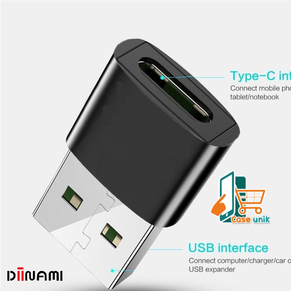 DM-G02 DIINAMI sambungan tipe c ke usb OTG USB Type C Female to USB A Male Adapter Converter Connector CS4685