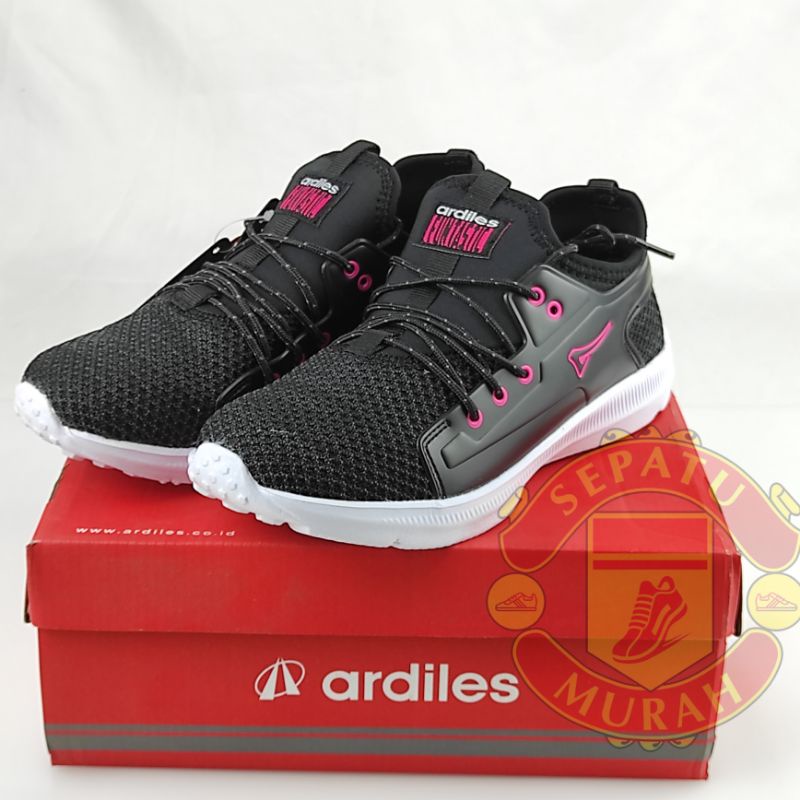 Sepatu Ardiles Anak Lelaki RAZET  HITAM/FUSIA T (35-38)