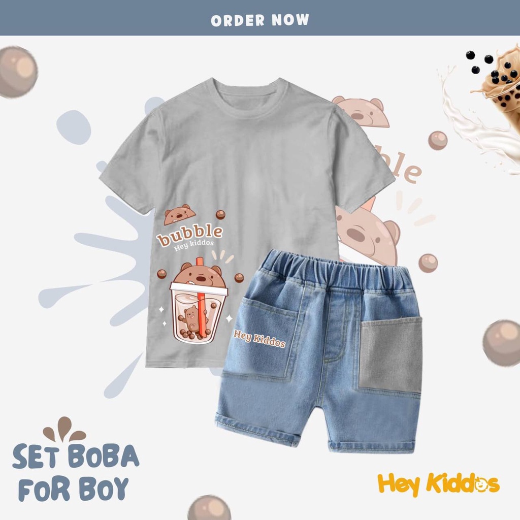 Set Boba Boy by Heykiddos