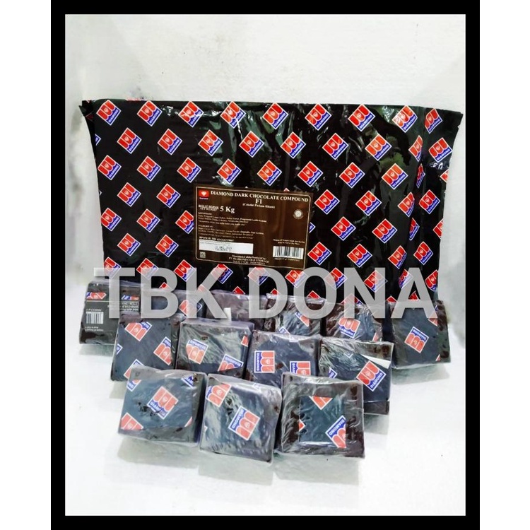 

Diamond Dark Chocolate Compound Repack 245-255Gr / Cokelat Diamond