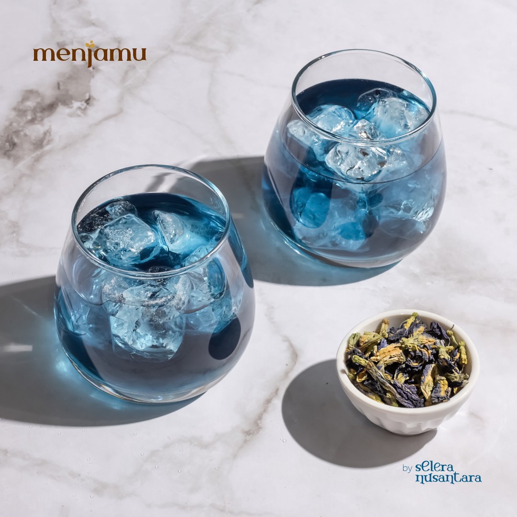 

Bunga Telang Teh Biru Kering Organik Tisane Butterfly Pea Dried Telang PREMIUM MENJAMU
