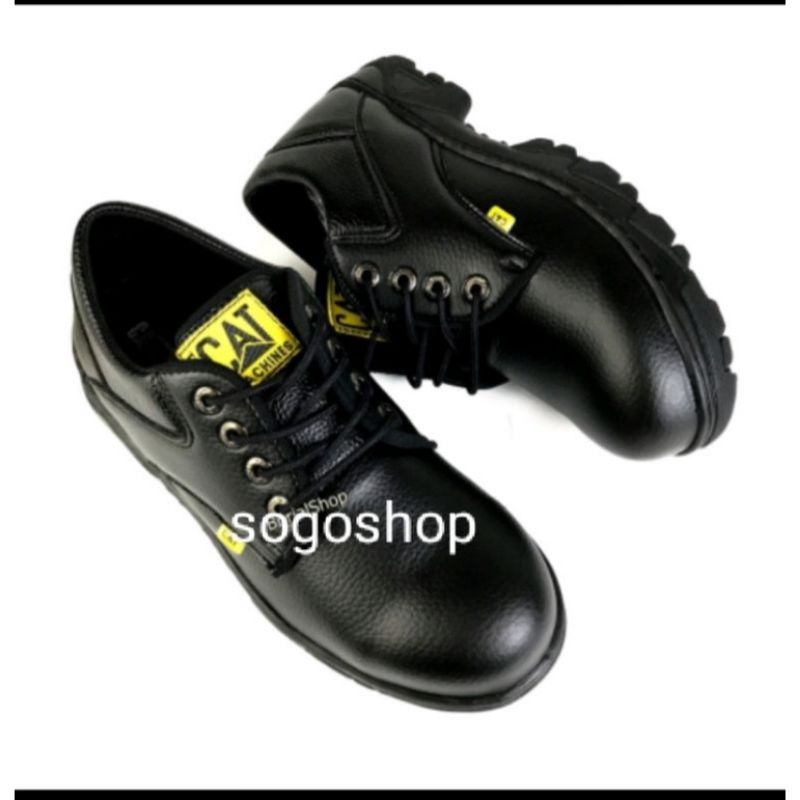 SEPATU SAFETY SEMI BOOTS PRIA KULIT TALI SAVETY BUT SEPTI TALI SEVTI TALI SEPTY TALI SEFTY SEPATU BOOTS UJUNG BESI