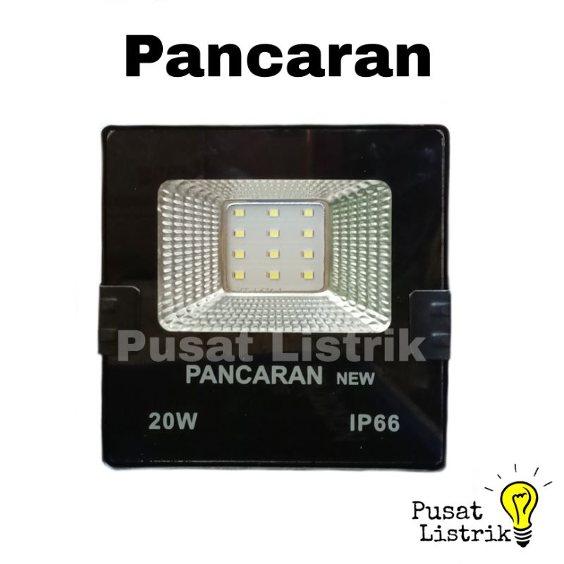 Lampu Sorot LED 20 Watt Pancaran + Bubble Wrap Lampu Tembak LED 20W 30W 50W 100W 200W Pancaran