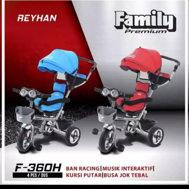 Sepeda Roda Tiga Tricycle Family 360 H