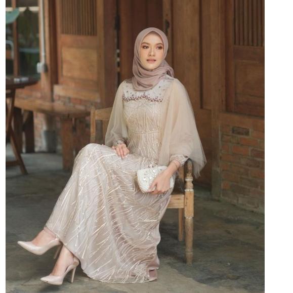 Serbuuuu.. COUPLE GAMIS LUNA DRESS MODERN BAJU SYARI BUSANA MUSLIM SARIMBIT RAMADHAN KONDANGAN BAJU 