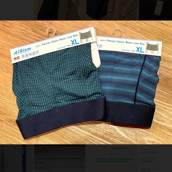 SALE UNDERWEAR UNIQLO AIRISM / CELANA DALAM UNIQLO AIRISM I HIGHT CLASS