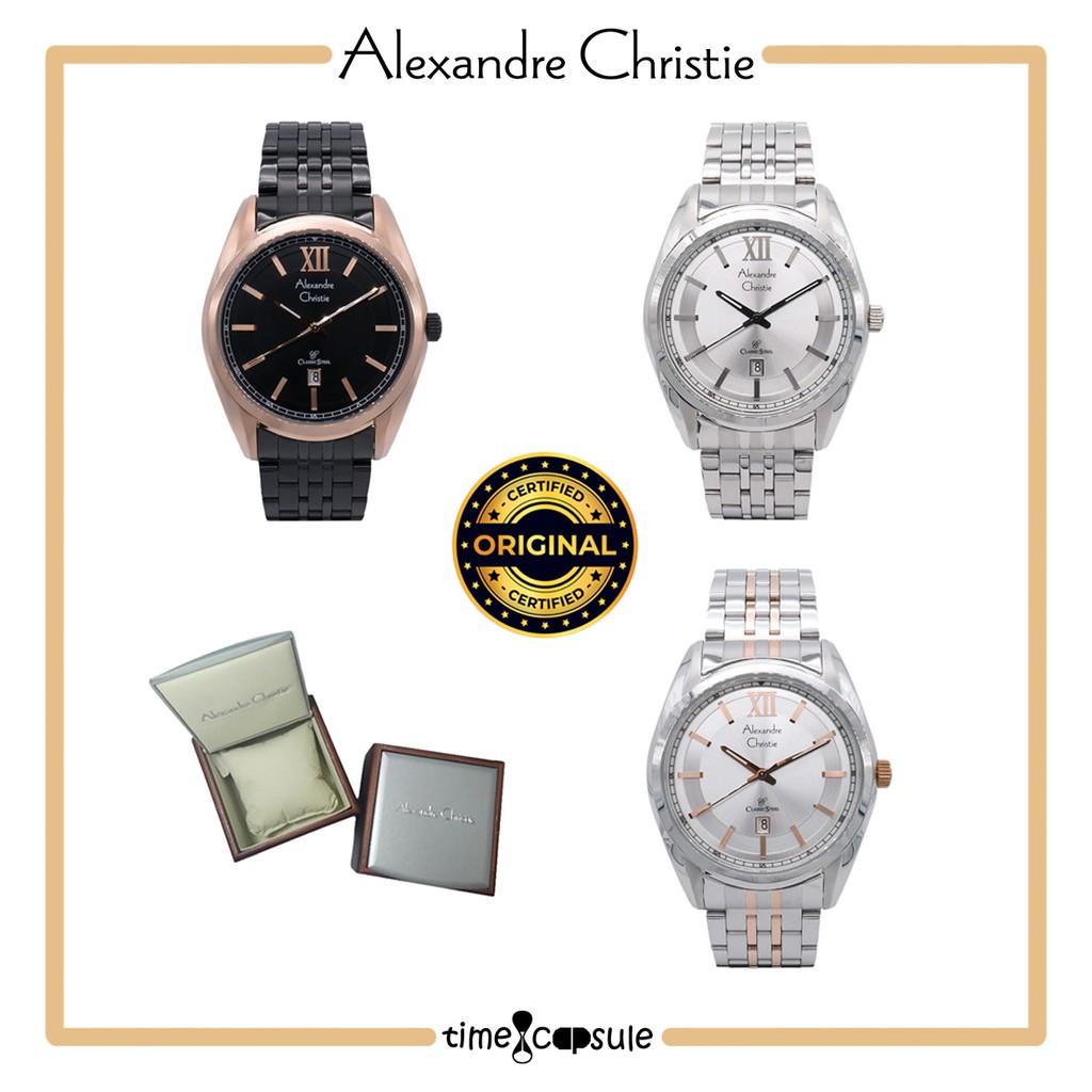 JAM TANGAN PRIA ALEXANDRE CHRISTIE ORIGINAL AC 8501 MD TERMURAH MEN'S WATCH