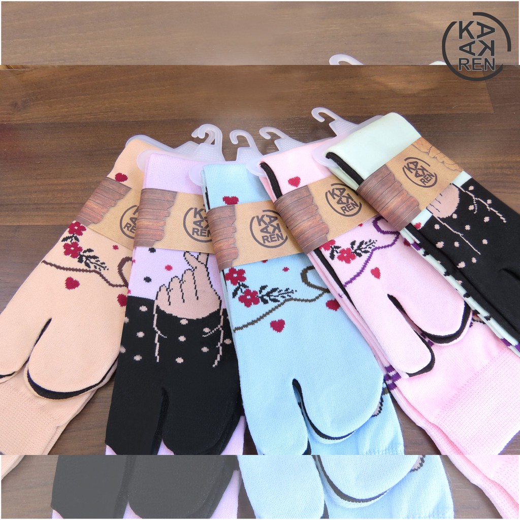 Kakaren Kaos Kaki Jempol Motif Sweet Love
