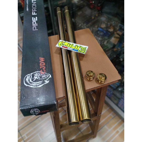 As Shock 33mm GOLD CJDW AS Shock CJDW 33mm Ninja R ninja RR Vixion GOLD sudah plus tutup As Shock GO