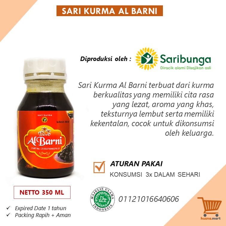 Sari Kurma Al Barni - AlBarni Original isi 400 ml