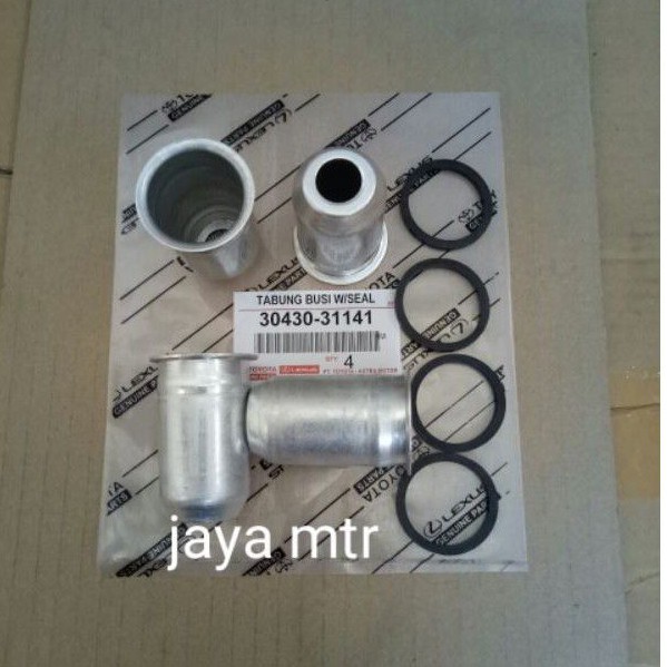 mangkok + seal busi / tabung busi toyota kijang super kapsul DX per set 4pcs