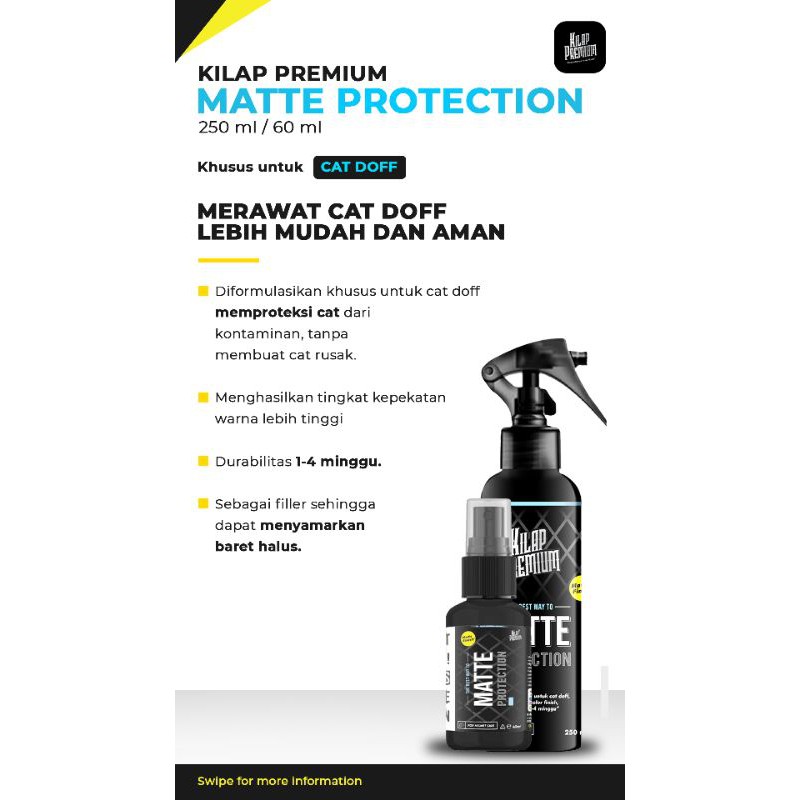 Kilap Premium Matte Protection Pengkilap Helm, Motor, Mobil, dll