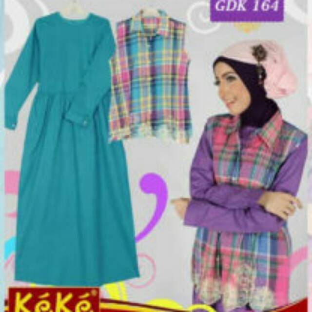 Gamis Keke Dewasa GDK 164/Gamis Dewasa Diskon/Gamis Katun/Gamis Remaja