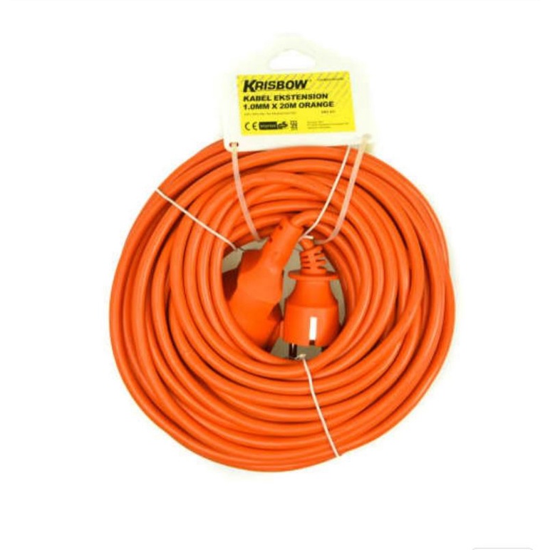 Kabel Ekstensi Krisbow 20 Meter Extension Cable Colokan Listrik