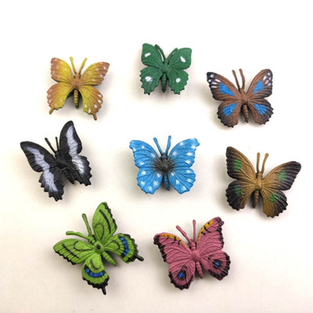 Needway  12Pcs/8Pcs Frogs Model Insect Butterfly Action Figures Learning Model Toys Crab Mini Poultry Marine life Goldfish Tortoise Education Toys