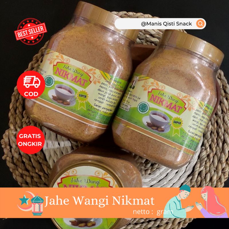 

JAHE WANGI NIKMAT / JAHE PRAKTIS 100% GULA ORI BERAT 450G