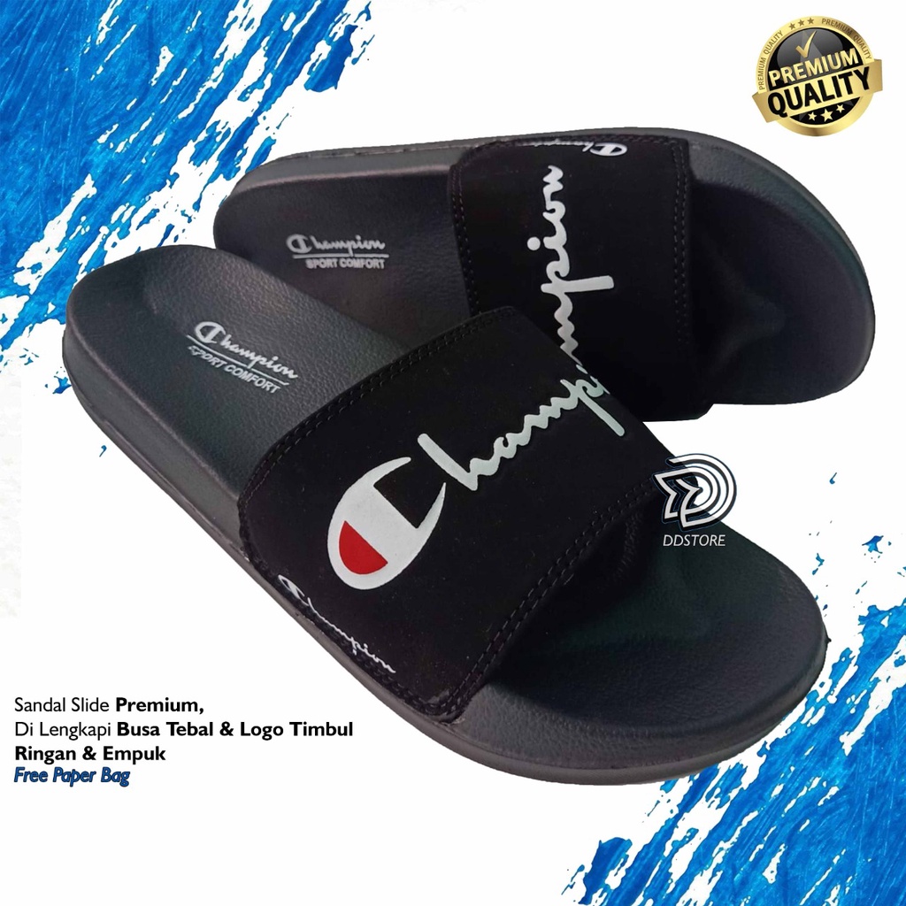 SANDAL SLOP PREMIUM KUALITY I SANDAL SLIDE PRIA-Champion