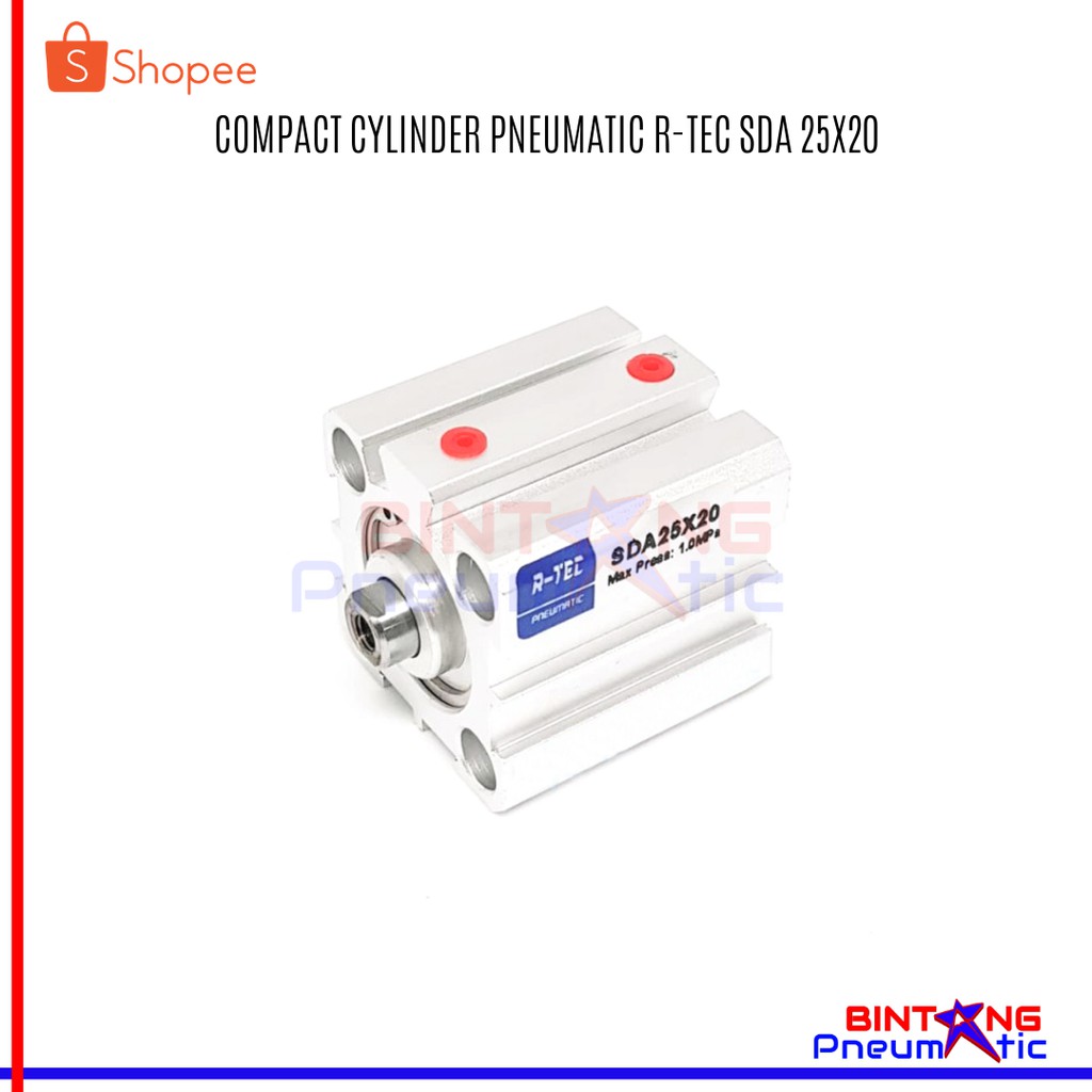 

SDA 25X20 COMPACT CYLINDER PNEUMATIC R-TEC