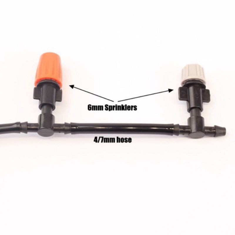 Nozzle Tee Atomizing Nozzle Orange Nozzle Abu-abu Nozzle Cabang 5 Nozzle Walet Kebun Taman Garden