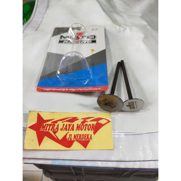 Klep moto1 34 29 5,5mm klep moto1 racing Ukuran 34/29 batang 5,5mm