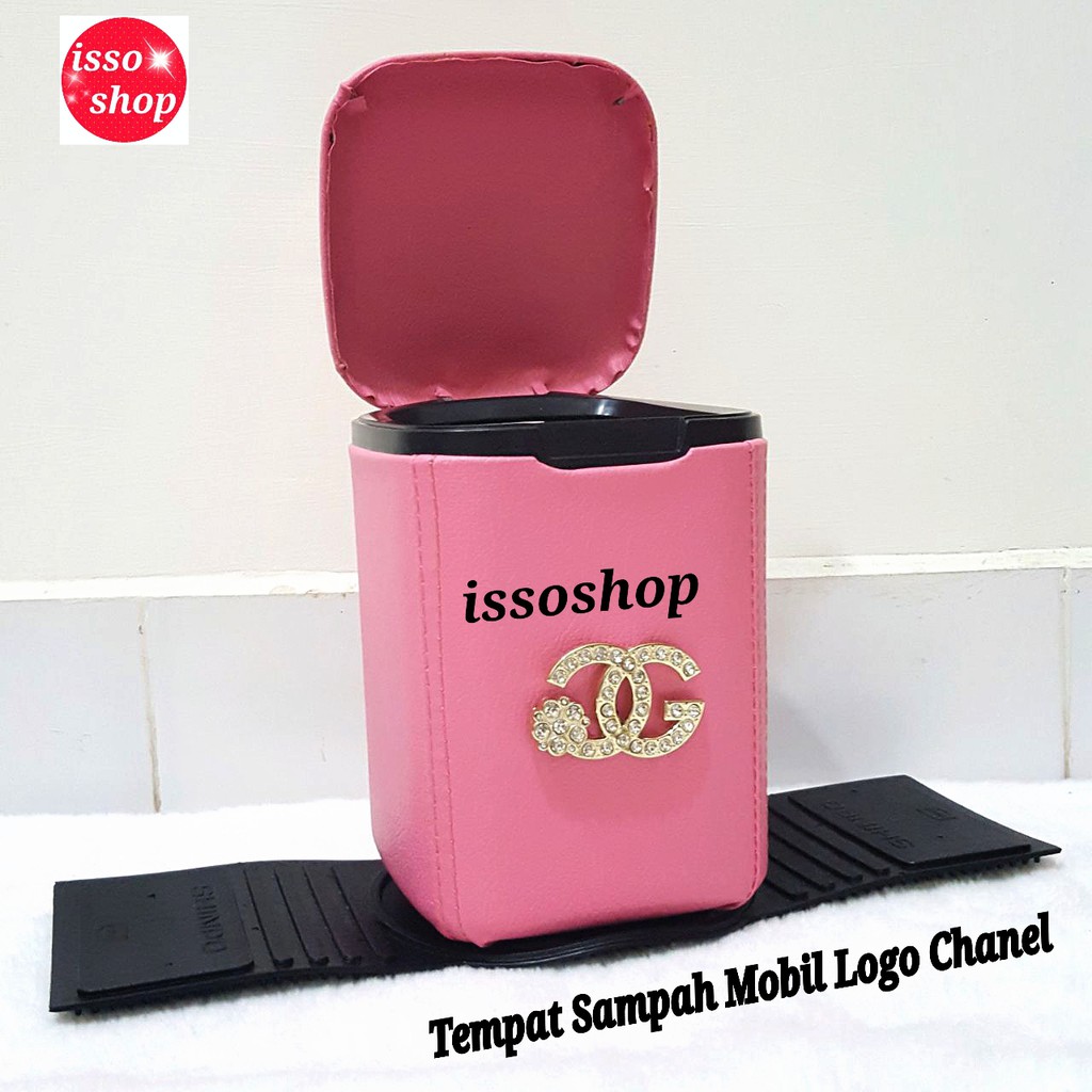 Tempat sampah Mobil Logo CHANEL/ Tempat Sampah Mobil / Tong Sampah Mobil / Tempat Sampah Logo