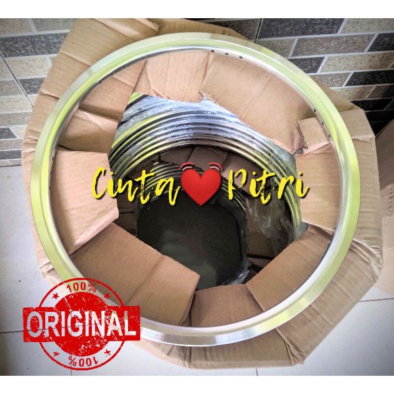 RIMS KINLIN 16 349 SILVER ORIGINAL SEPEDA LIPAT 3SIXITY NOT WHEELSET RIM CARBON SILVEROCK