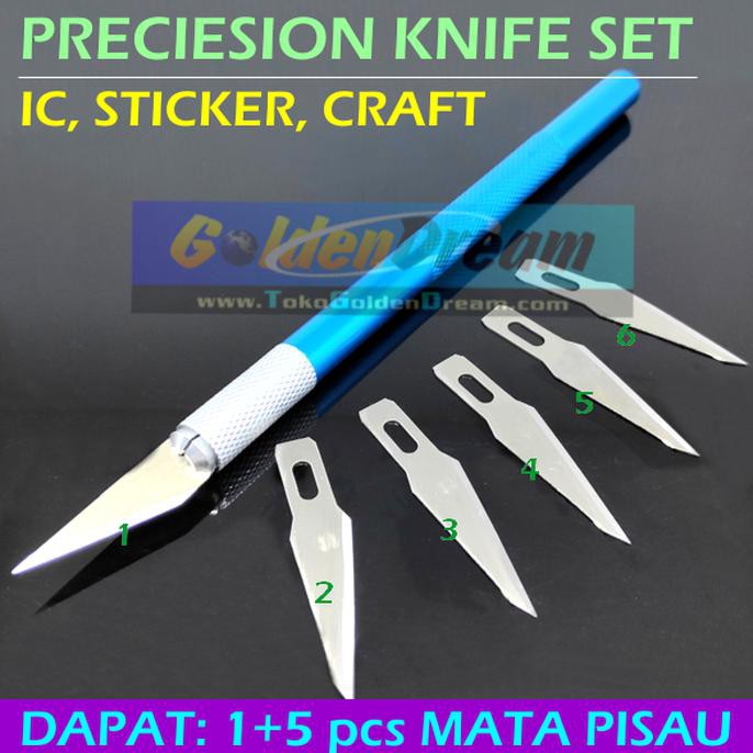 

Pisau IC Precision Knife Craft Sticker Exacto Hobby Blade Potong Xacto DISKON