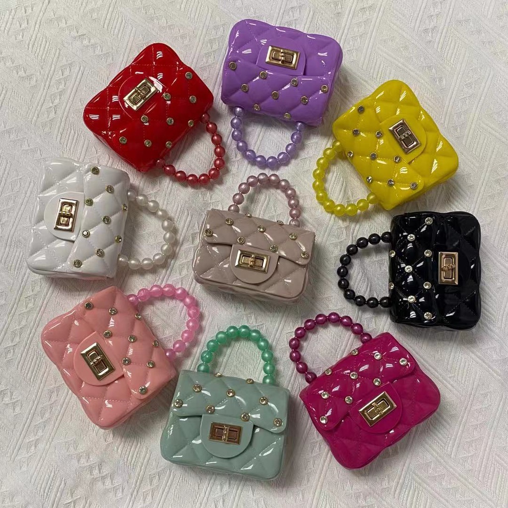 Tas Jelly Mini Diamond Jelly Mutiara | Jelly Mini Mutiara Diamond | Tas Mini Jelly