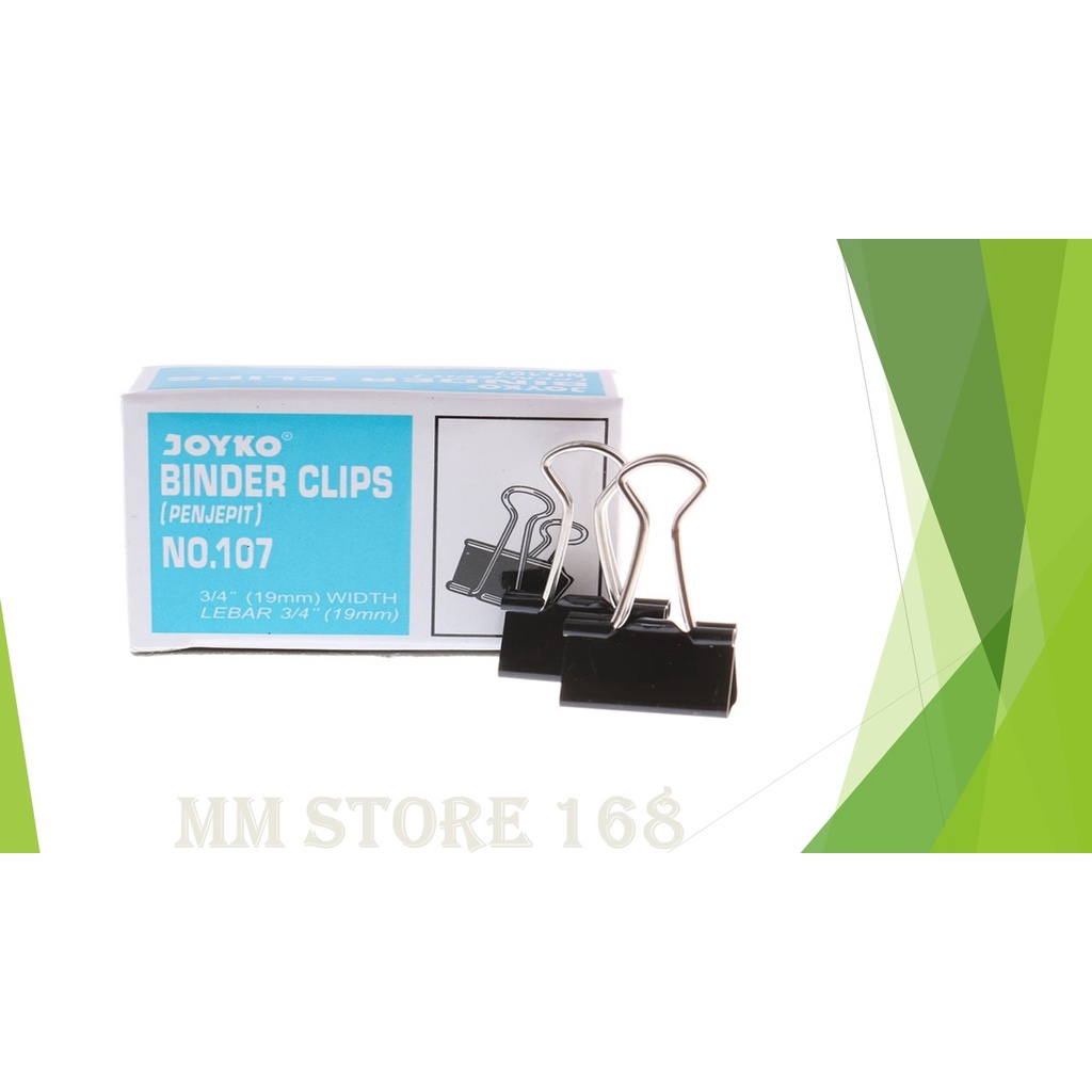 

Binder Clip No 107 Merk Joyko (Isi 12 kotak kcl)