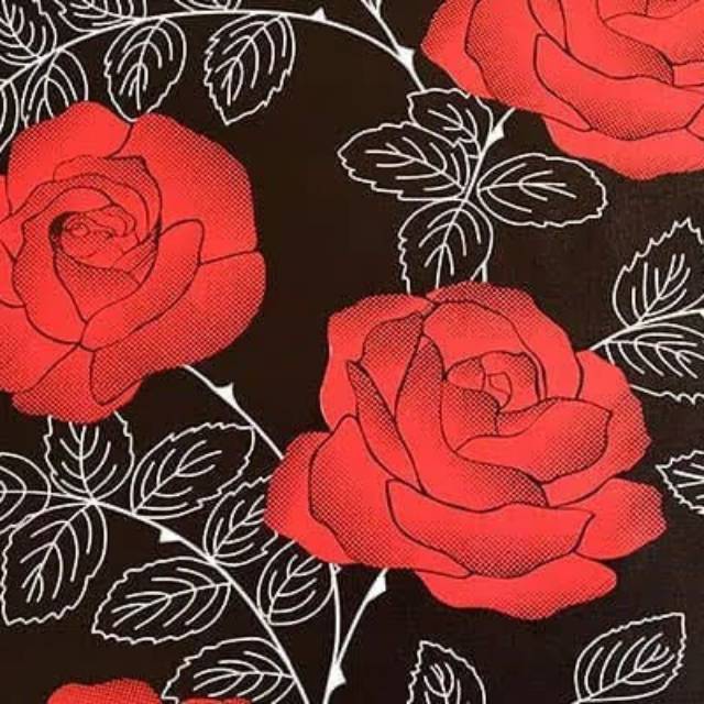 Wallpaper Dinding Ruangan Kamar Bunga Mawar Cantik Indah Murah