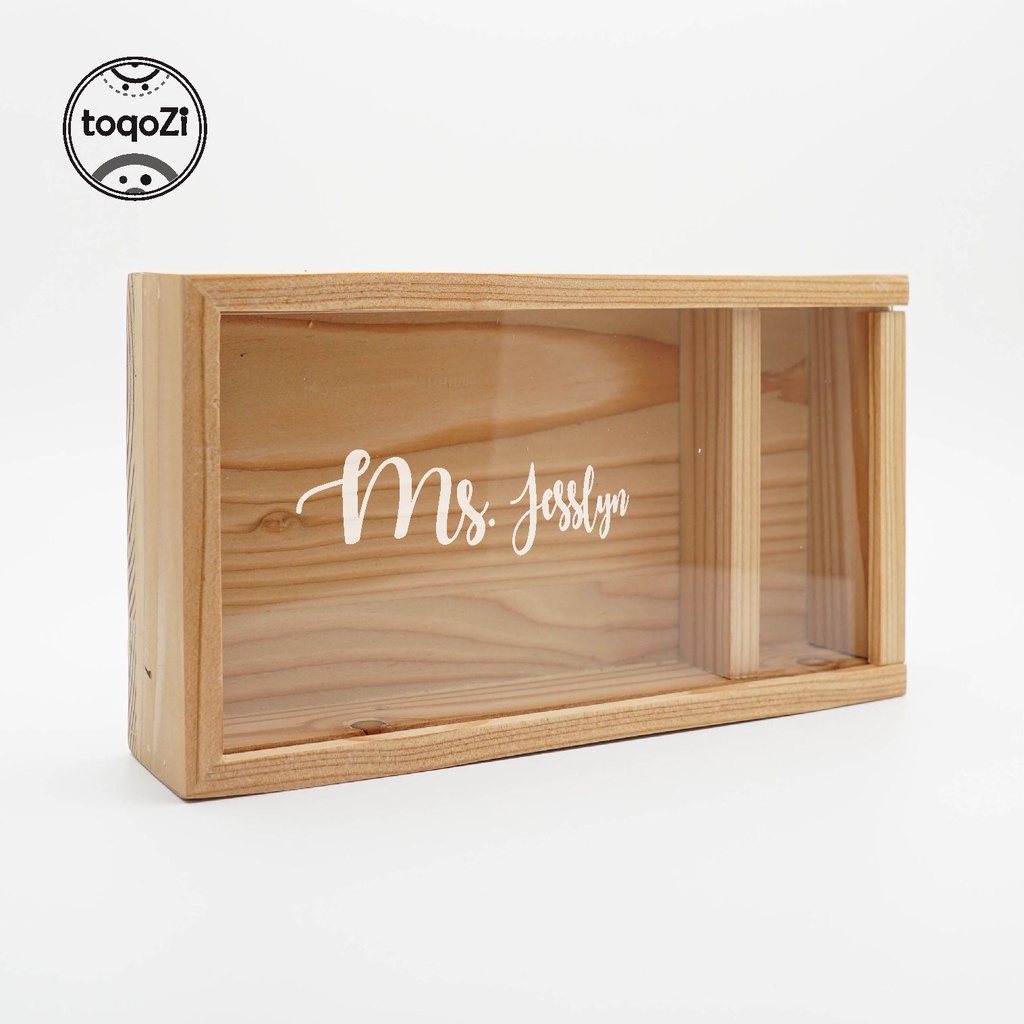 Kotak Buchanania Box Kayu Mahar Serbaguna Cincin Emas Antam Foto 4R