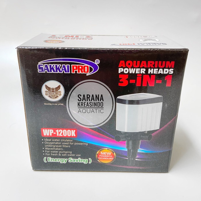 Pompa Aquarium Sakkai Pro WP 1200K Sumersible Water Pump low watt