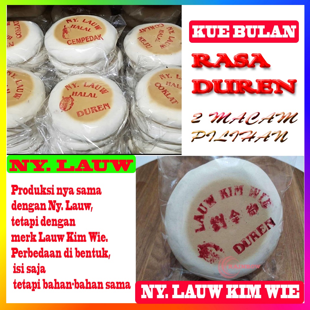

RASA DURIAN Kue Bulan Ny Lauw (Lauw Kim Wie) Halal Kue Bulan Tradisional Mooncake