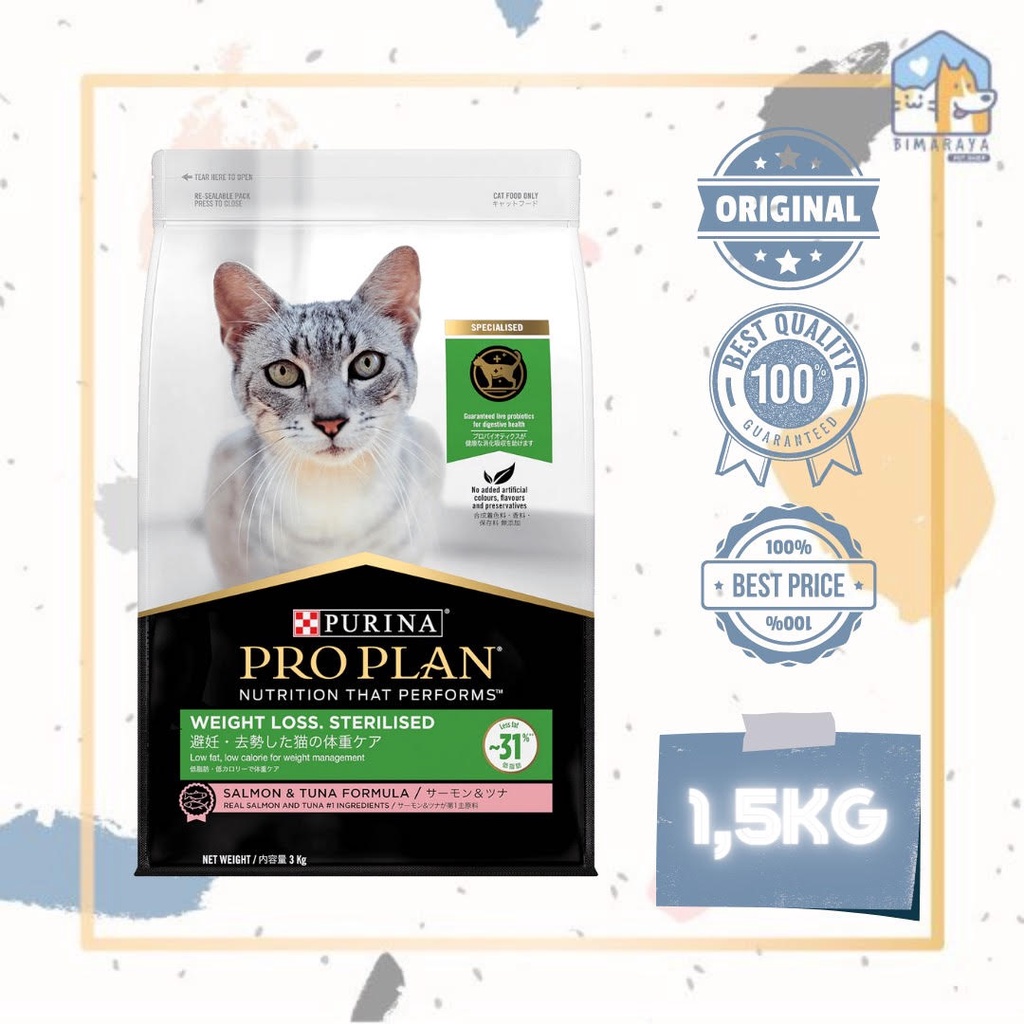 PROPLAN STERILISED / WEIGHT LOSS (SALMON) 1,5KG FRESHPACK