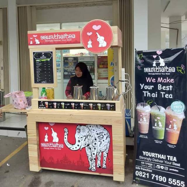 Gerobak jati belanda / gerobak / booth jati belanda / booth