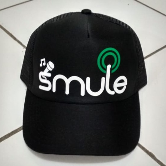 TOPI SMULE HITAM TOPI TRUCKER JARING SMULE VIP MUSIK KARAOKE APLIKASI IOS ANDROID