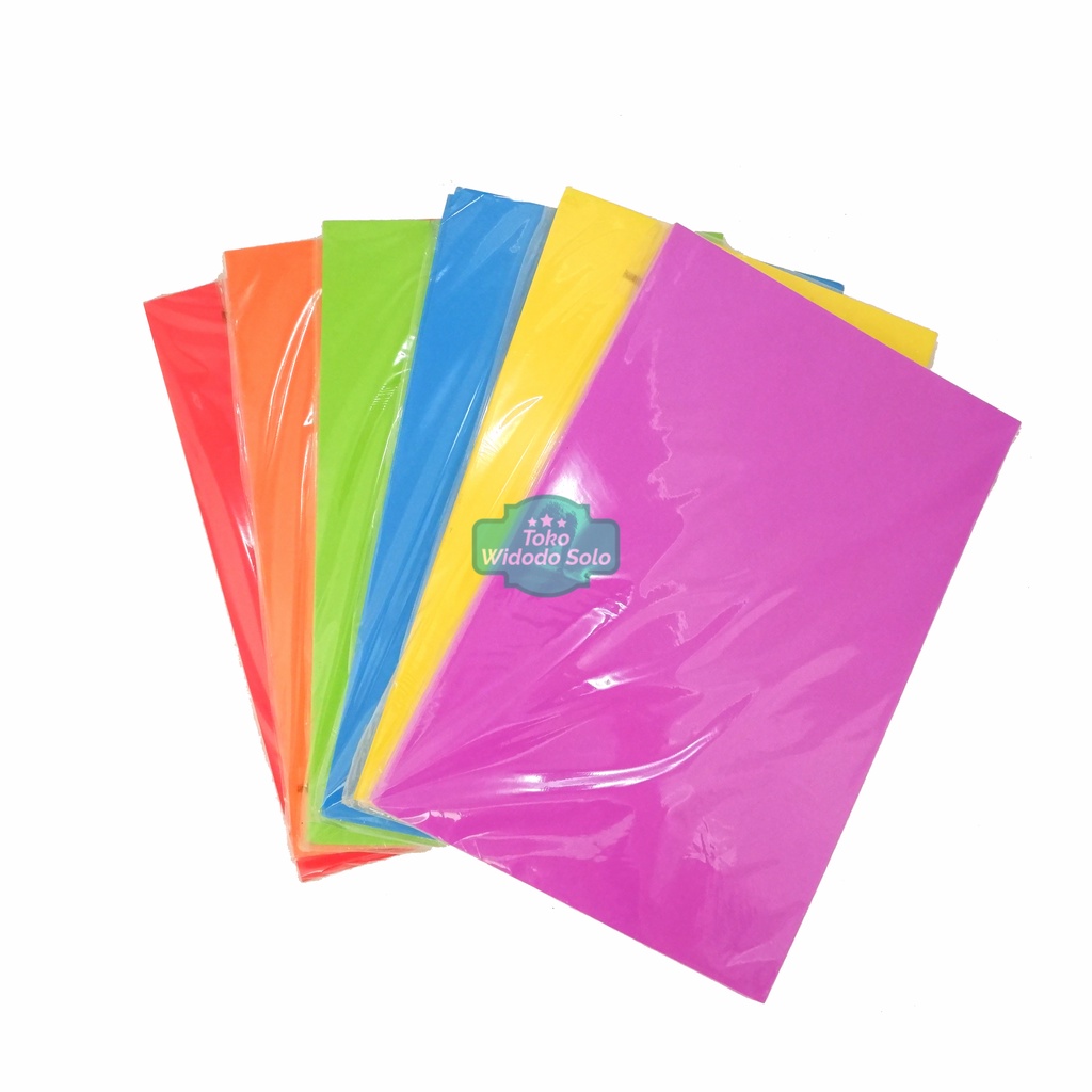 

Stiker Folio Warna Warni Stok Lama Murah Sticker Dof Ukuran F4 - 1 Pack Isi 50 Lembar