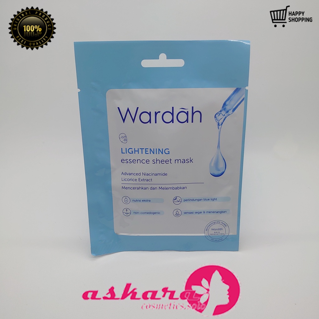 Wardah Lightening Essence Sheet Mask 20 ml / Wardah Lightening Series