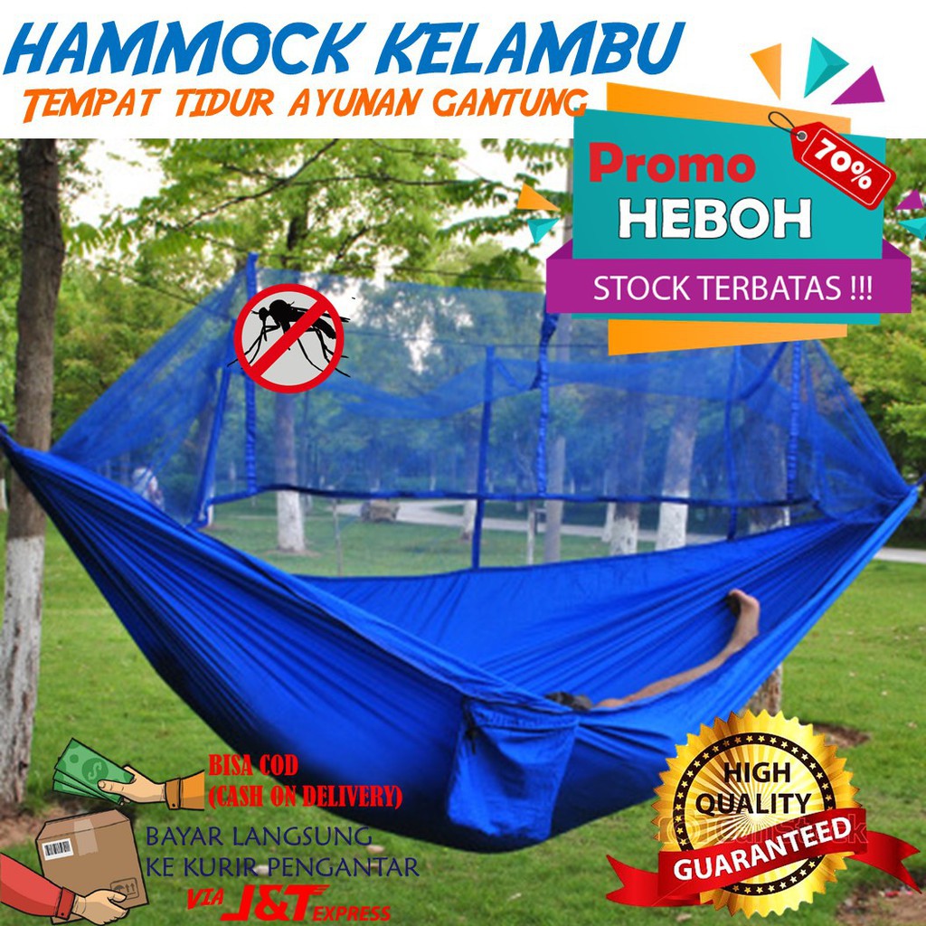 Hammock Kelambu  Ayunan Gantung Outdoor Camping Hiking Adventure