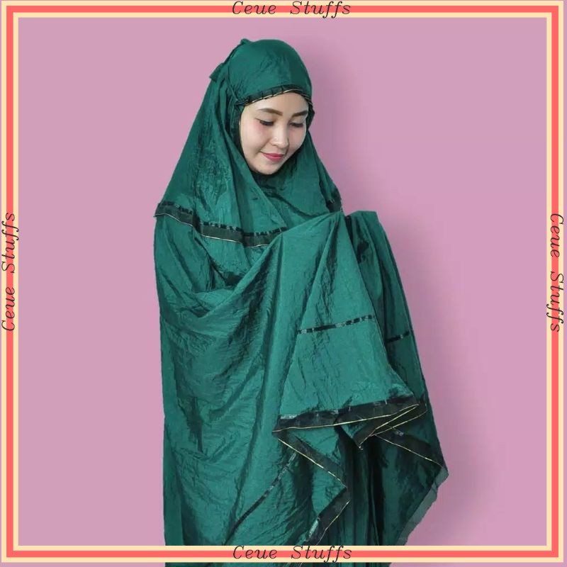 MUKENA TRAVELING BAHAN PREMIUM ADEM  MUKENA PARASUT LOUFIE JUMBO || MUKENA TRAVELING LOUFIE