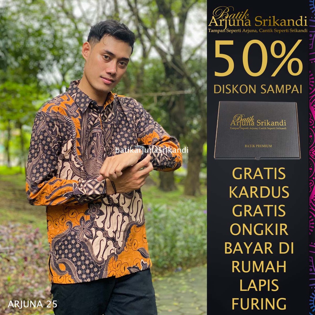 Kemaja Batik Pria Lengan Panjang Baju Hem Atasan Pria Batik Pria Lengan Panjang Baju Batik Pria Leng