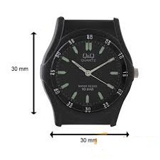 Q&amp;Q Original Jam Tangan Remaja VQ04 Series Black Strap