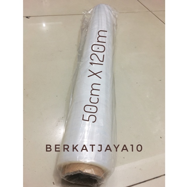 Streching Film 50 cm x 120 m (17 micron) Plastik Wrapping Strech Film