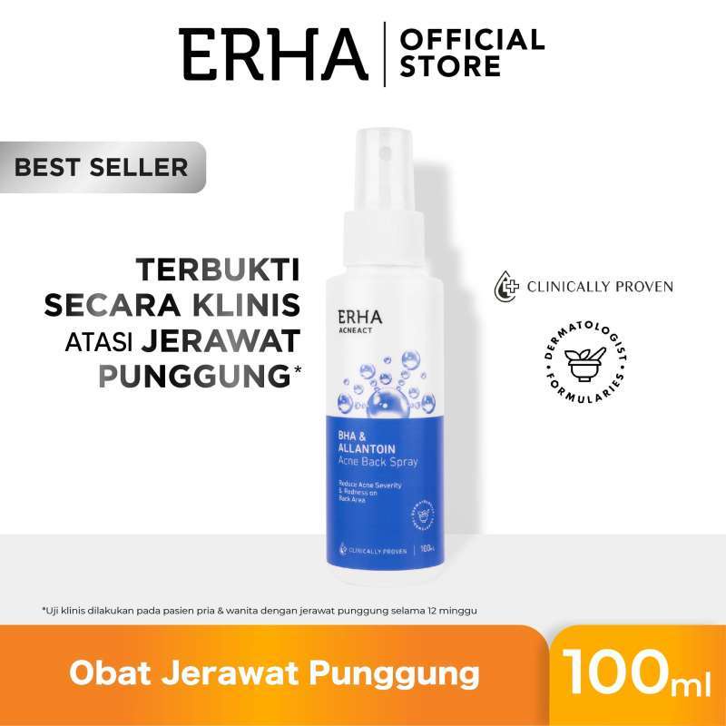 CS1-ERHA Acneact BHA &amp; Allantoin Acne B back sprayack Spray 100 ml - Perawatan Jerawat Tubuh