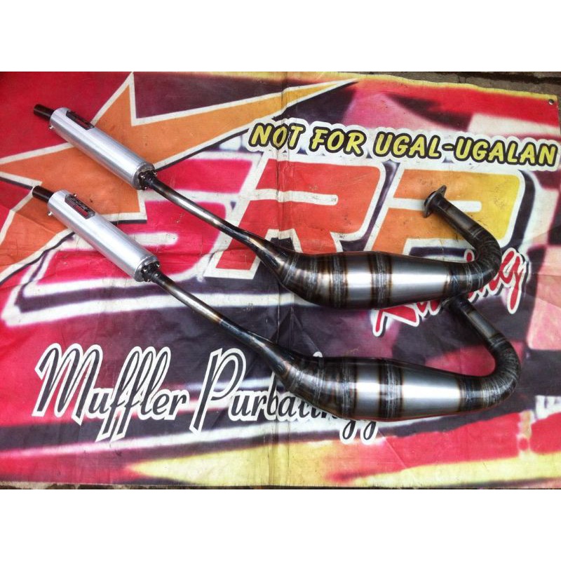 Knalpot Racing Ninja 150R RR SS Merek SRP Original Purbalingga