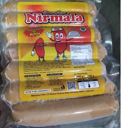 

Sosis bakar Nirmala 500gr