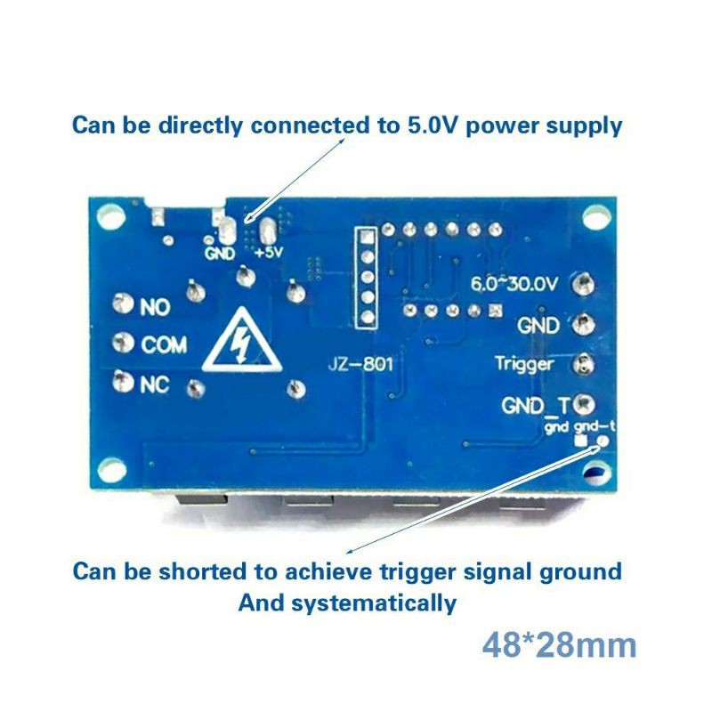 Timer power 6v-30v Modul Relay Saklar timer 10A pengatur waktu ARUS AC/DC 10A