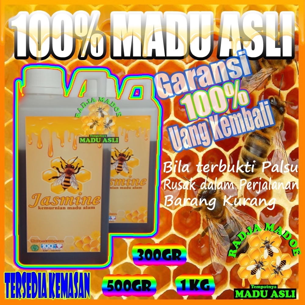 

MADU ASLI MADU MURNI JASMINE MADU NUSANTARA MULTIFLORA KLANCENG SUMBAWA QUALITAS TERBAIK GARANSI uang kembali bila barang pecah atau tertukar atau terbukti palsu